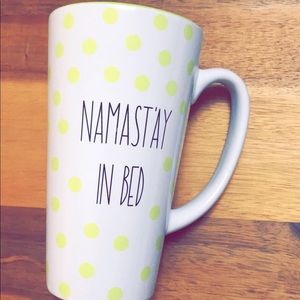 “Namast’ay in bed” mug
